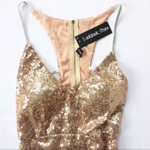 Rose Gold Sequin Dress